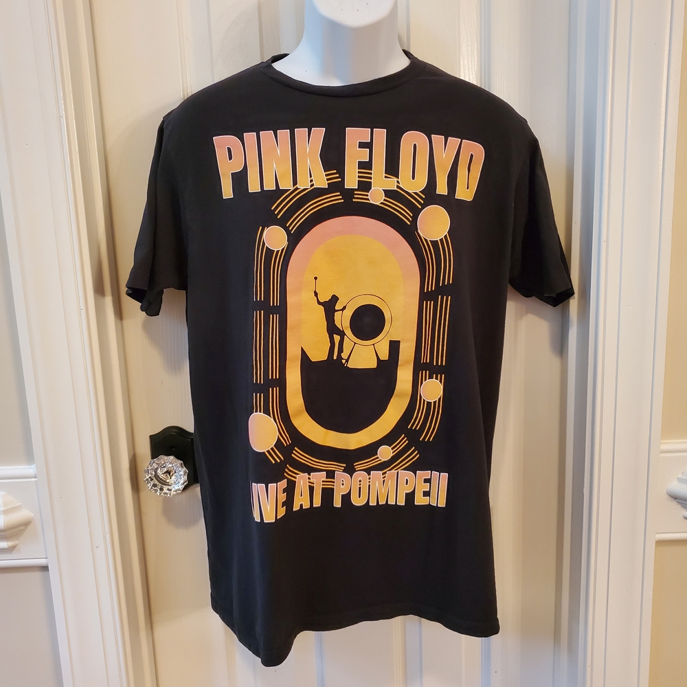 Pink Floyd Live At Pompei Black Graphic Tee